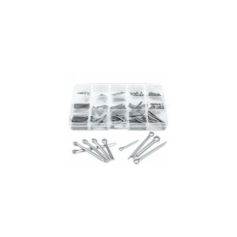 Goupille Fendue 150 pièces Goupille de Verrouillage en Acier 304 Inoxydable Assortiment pour la Mécanique de Petits Réparation 15 Tailles Différentes