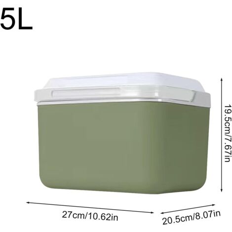 Seau à Glace Avec Pince - Récipient En Acier Inoxydable Pour Congélateur Et Fêtes - Capacité Généreuse Avec Couvercle - 8