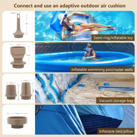 220-240v Pompe à Air électrique, Gonflage et Dégonflage Rapides, Convient Pour Matelas