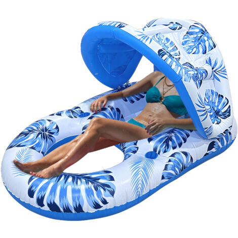 Matelas à eau d'extérieur résistant au soleil, matelas gonflable d'été en PVC, 140 x 90 cm