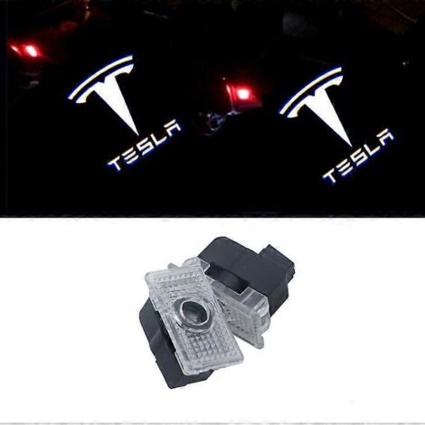 pièces pour les lumières de bienvenue Tesla, spécialement pour les modèles Tesla Model 3 X Lumières de projection de lumières de porte à LED (1/5)