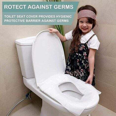 Protege Cuvette Wc Jetable Housse De Siège Toilette Élégante - Protection Anti-poussière Et Facile à Nettoyer - Gris Foncé Housse Siège Toilette
