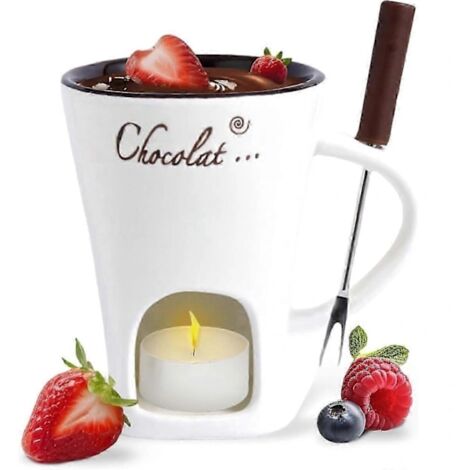 Lot de 2 pots électriques pour fondue au chocolat, à bonbons ou à