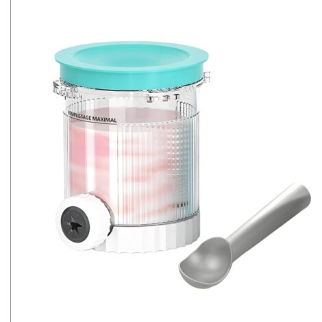 Gobelets et couvercles pour sorbetières Ninja Creami Swirl, compatibles avec les séries Ninja NC700, NC701 et NC701C, sans BPA, lavables au lave-vaisselle (1 paquet, bleu). (1/5)