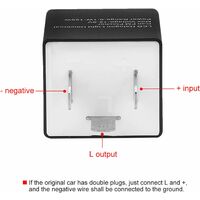 Relais Clignotant LED Pour Moto/ATV – 3 Broches, 12V, Kit Complet Avec Interrupteur Et Borniers – EMagTech