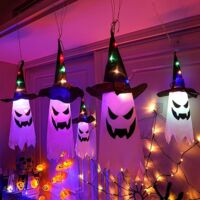Guirlande Halloween Sans Fil à Piles Avec Minuterie: Décoration Toile D'Araignée 180cm Inclyuant Araignees 60 Leds 8 Modes Facile A Installer 97403322