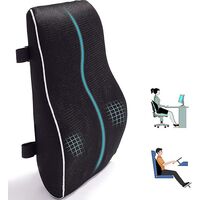 Lumbar Support Pillow For Office Chair Car Memory Foam Back Cushion For Back