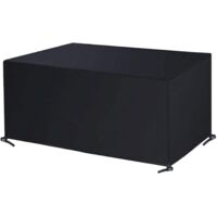 Housse de protection imperméable pour meubles de jardin, bâche de protection imperméable en tissu Oxford, housse pour meubles de jardin, housse pour table d'extérieur (260 x 135 x 82 cm)
