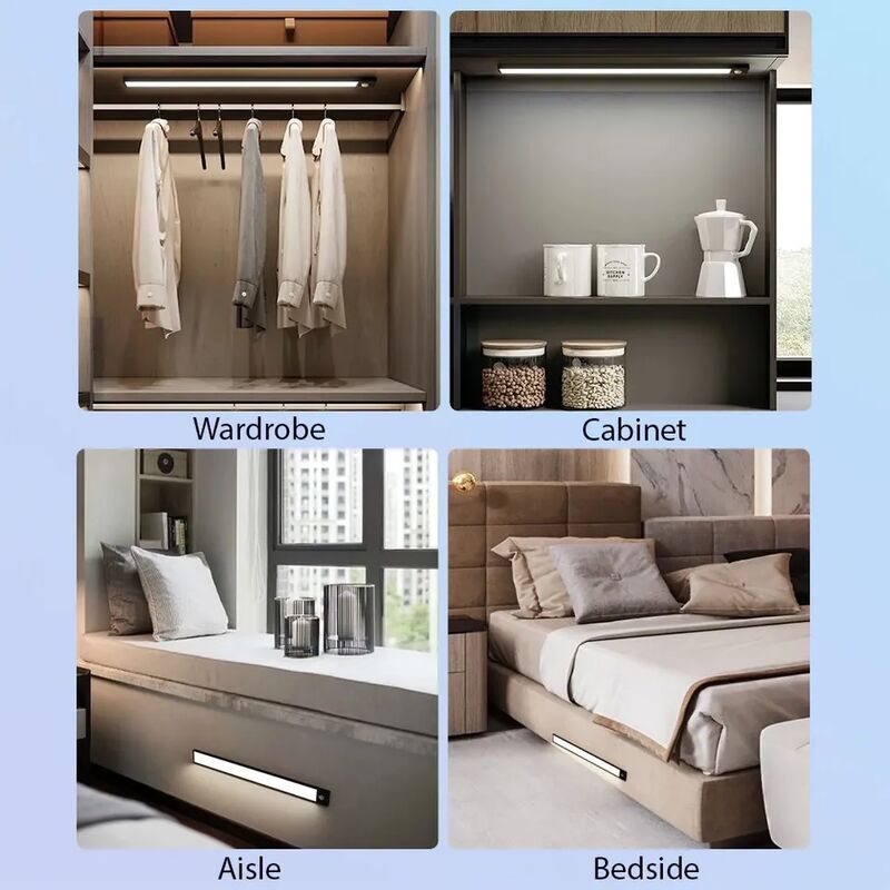 B.K.Licht - Regleta LED bajo armarios y cabinetes, de luz blanca