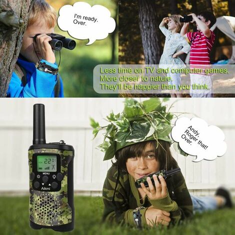 Brinquedos para meninas de 3 a 12 anos: Walkie Talkies para crianças  Presentes de aniversário para meninas Idade 3 4 5 6 7 8 9 10 Crianças  Camping Brinquedos ao Ar Livre