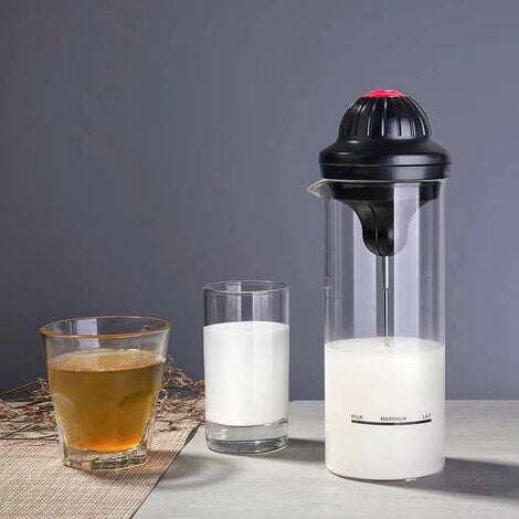 Espumador y calentador de leche eléctrico cristal