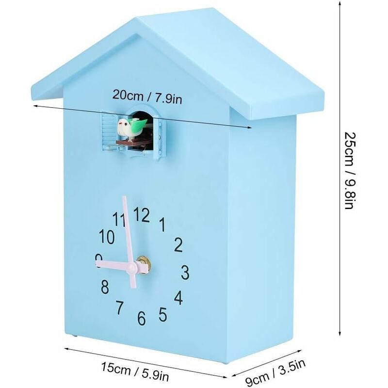 Reloj De Cuco Pared Habitación Infantil Pájaro Reloj De D