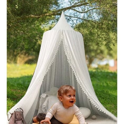 Tienda de campaña para cuna de bebé, dosel colgante con mosquitera,  decoración para habitación de niña