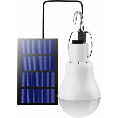 Bombilla LED solar luces solares al aire libre, linterna solar