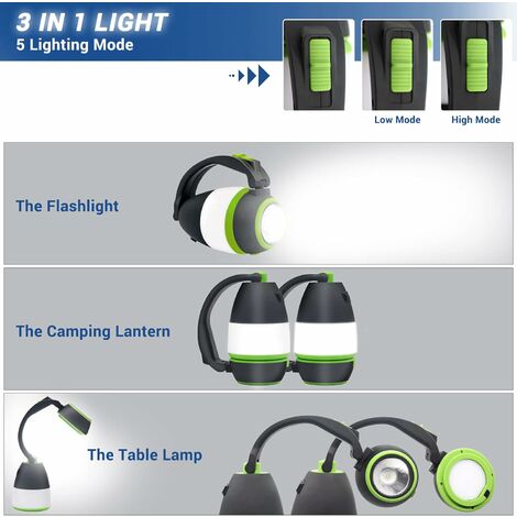 Bombilla De Acampar LED Recargable USB Para La Lámpara De Camping Al Aire  Libre 5 Modelo Linterna Portátil Luces De Emergencia Para El Senderismo De  BBQ De 7,23 €
