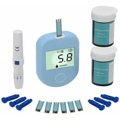 Accu-medidor de glucosa en sangre para diabéticos, Kit de