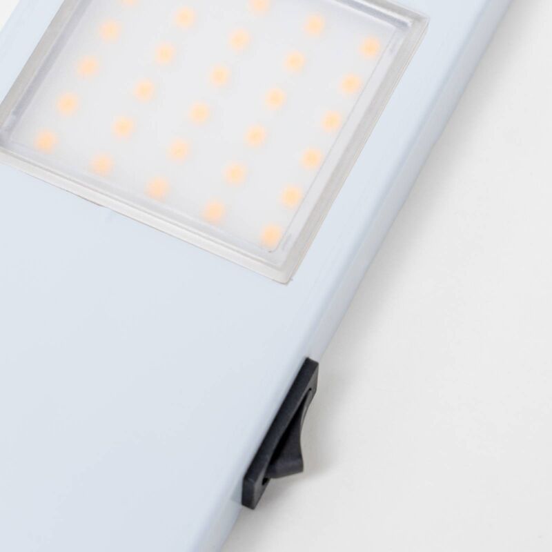 Prios Juska LED-Unterbauleuchte Edelstahl 3 Stück