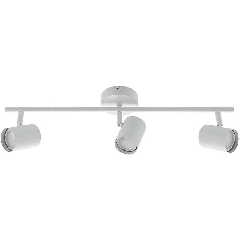 LED Deckenleuchte Tomoki ELC Vierflammig Metall Weiß Zylinderschirme Strahler 