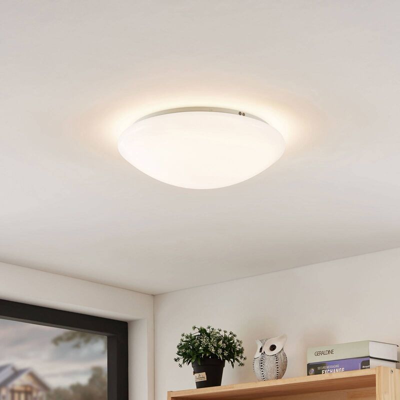 LED-Deckenlampe Younes rund weiß Kunststoff flickerfrei Arcchio CCT Leuchte 35cm