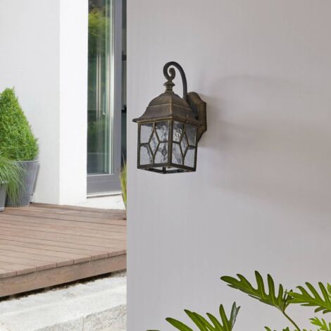 Lewpudy Wandleuchte Innen – Rustikale Blumenform, Antike Bronze