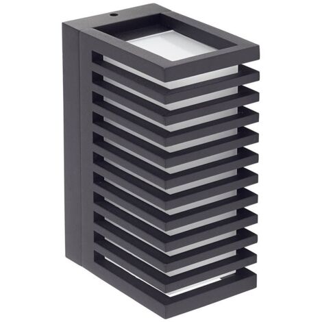 LED-vägglampa utomhus "Ariza" aus aluminium / grå / zink von Lucande