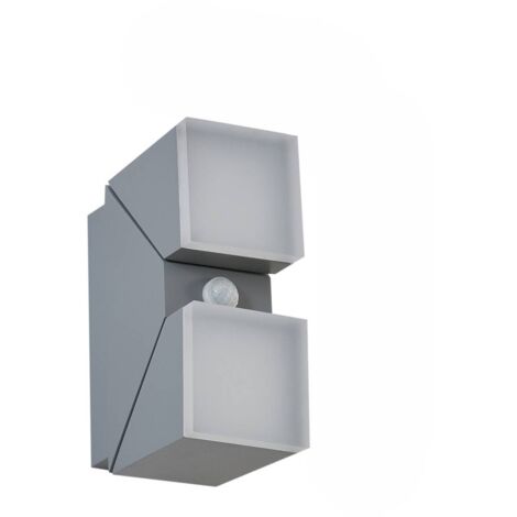 Wandleuchte außen "Sally" aus Aluminium mit Bewegungsmelder von Lindby (1/5)
