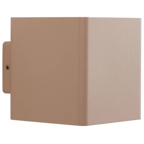 [NEUWERTIG] B-Ware Lucande Led Außenwandleuchte Wandlampe Aaron Beige Ip54 Up Down Beleuchtung