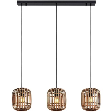 Pendelleuchte "Canyana" aus Holz für Wohnzimmer & Esszimmer von Lindby