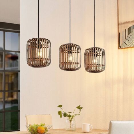Pendelleuchte "Canyana" aus Holz für Wohnzimmer & Esszimmer von Lindby