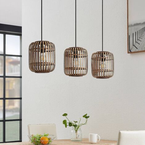 Pendelleuchte "Canyana" aus Holz für Wohnzimmer & Esszimmer von Lindby