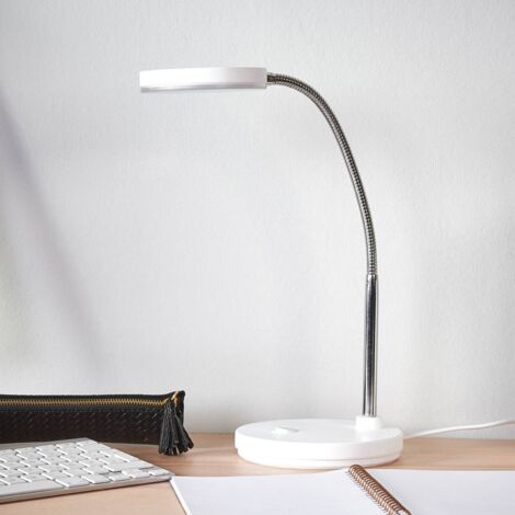 LED-Schreibtischleuchte Milow Lampenwelt Weiß Kopf Verstellbar Schreibtisch LED LED-Schreibtischleuchte Milow Lampenwelt Weiß Kopf Verstellbar Schreibtisch LED