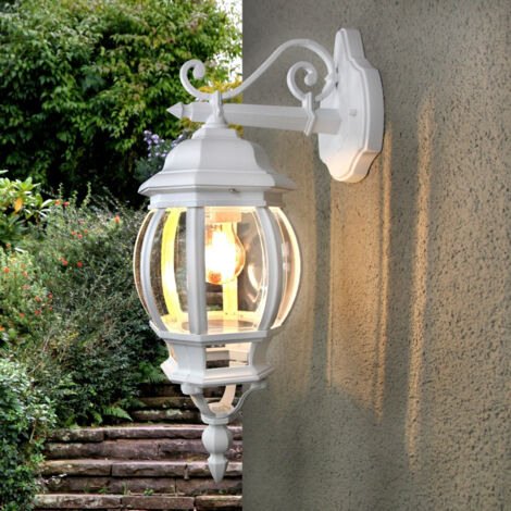 Weiße Außenwandleuchte THEODOR