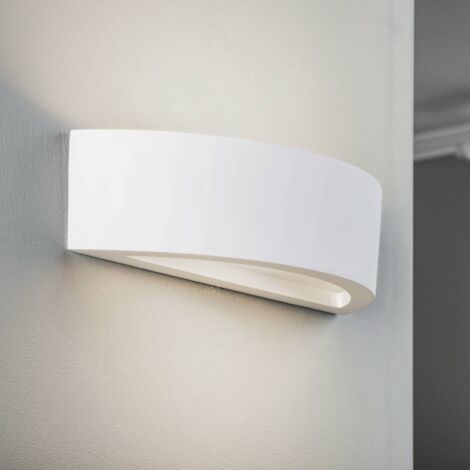 Wandleuchte, Wandlampe Innen "Konstantin" aus Gips/Ton für Wohnzimmer & Esszimmer von Lindby