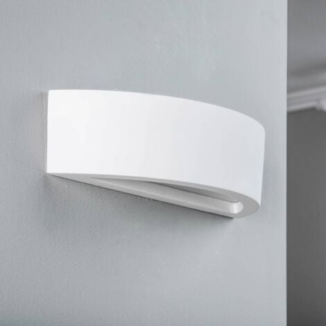 Wandleuchte, Wandlampe Innen "Konstantin" aus Gips/Ton für Wohnzimmer & Esszimmer von Lindby