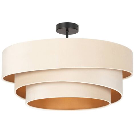 [NEUWERTIG] B-Ware Lindby Jusari Deckenlampe Hängeleuchte Lampe Leuchte E27 3 Flmg Aus Textil Weiß