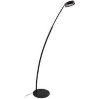 Stehlampe (Bogenleuchte) "Boga" aus Metall dimmbar für Wohnzimmer & Esszimmer von Lucande
