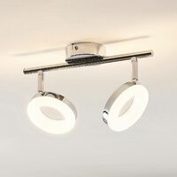 LED-Wandlampe Tioklia Spot Verchromt ELC Verstellbar Wandleuchte Wohnzimmer Flur 