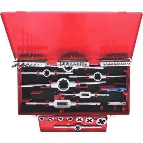 Coffret de tarauds et filières HSS Co, 44 pcs