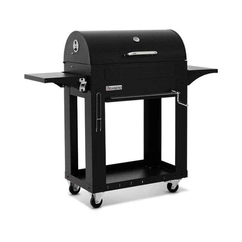 BARBECUE CHARBON DE Bois Sur Roues En Acier Galvanisé Grill Fumoir