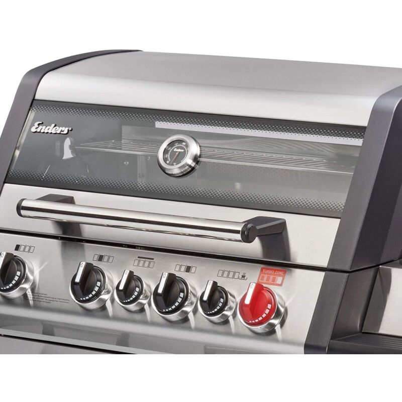 Barbecue Gaz ENDERS Monroe Pro 4 SIK Turbo - 4 Brûleurs Dont Turbo Zone 800°C, 21.1 KW Pour 14 Personnes
