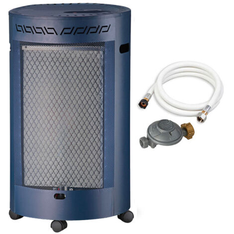 Favex – Chauffage d'appoint à gaz catalyse 1,5-2,5 kW – Brûleur céramique – Surface de chauffe jusqu'à 25 m² – Allumage piezo