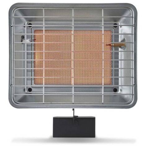 FAVEX - Radiant de chantier au gaz à poser 3500W - Extérieur - Brûleur céramique infrarouge - 2 puissances de chauffe - jusqu'à 25 m² - Acier
