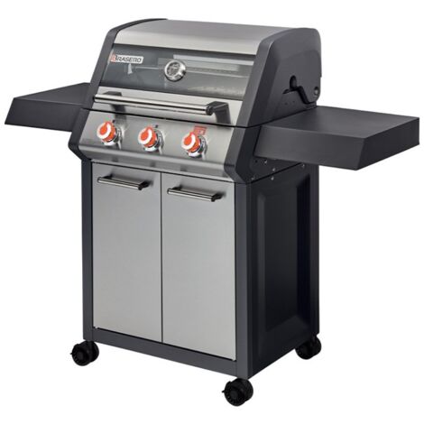 Favex – Barbecue à gaz Monroe Pro 3 feux – 3 brûleurs dont 1 Turbo Zone – Surface de cuisson 62 x 43 cm – Puissance 11,2 kW – Pour 10/12 convives (1/5)