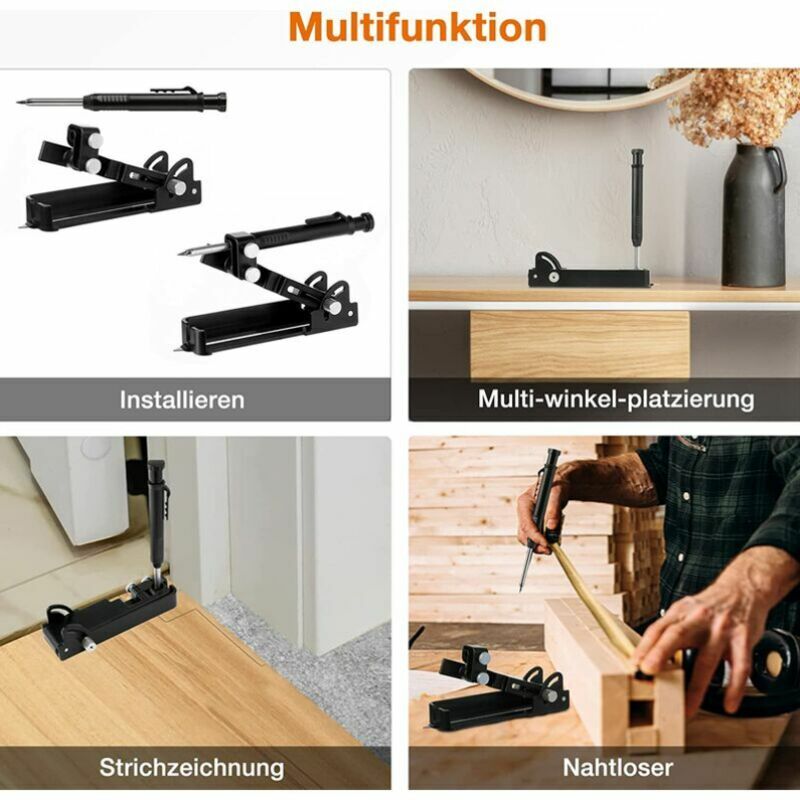 Outil de traçage multifonction, crayon de Construction, outil de traçage,  charpentier, bricolage, travail du bois, jauge de marquage, outils de  mesure précise - AliExpress