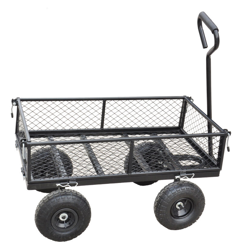 Chariot de jardin pour le transport de l'herbe et bois 400kg Shire