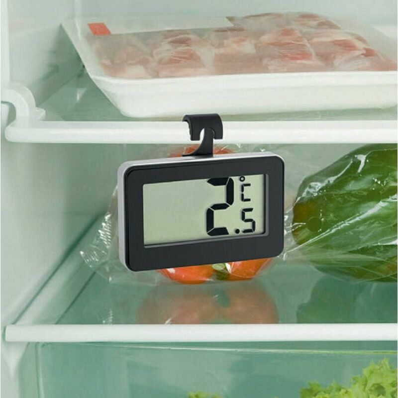 4 Thermomètre numérique étanche avec thermomètre pour compartiment  congélateur avec écran LCD facile à lire, parfait pour une utilisation en  extérieur