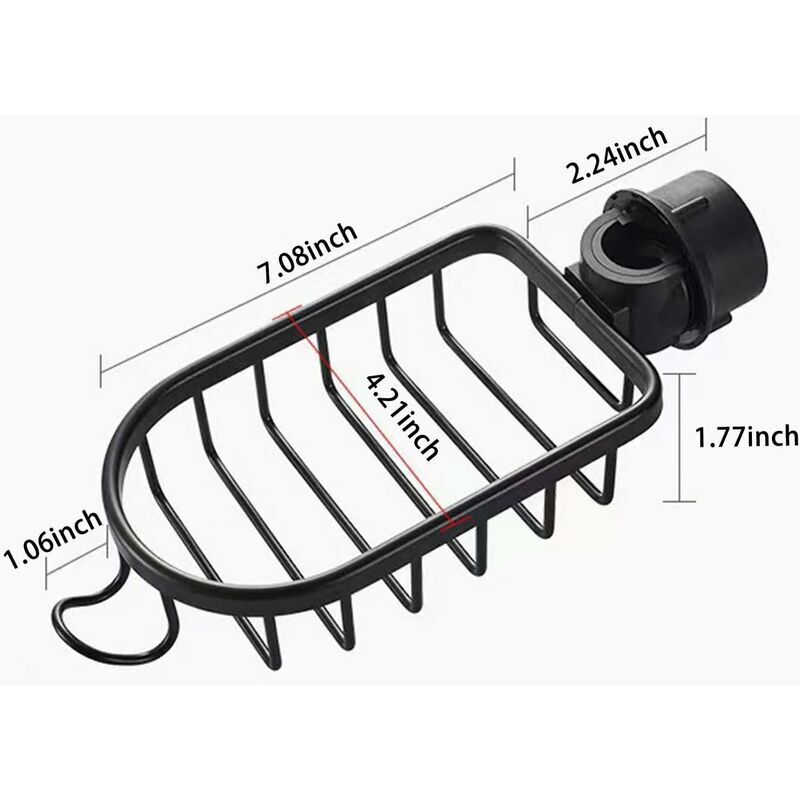 Etagère Douche Meltrck - Lot De 2 - Rangement Salle De Bain Sans Percage - Argent
