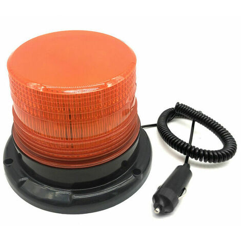 Gyrophare LED orange 12V sans fil lumière stroboscopique feux