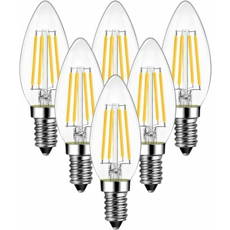 Osram Ampoule LED forme bougie filament mat E14 Blanc chaud 60 W 806 lm  variable