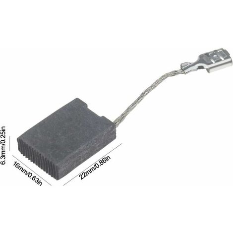 Balais Charbon 5x8x16 Mm Pour Meuleuse D'angle Bosch - Lot De 2 - Avec Arrêt Automatique - Remplace Référence 1607014176 - 3